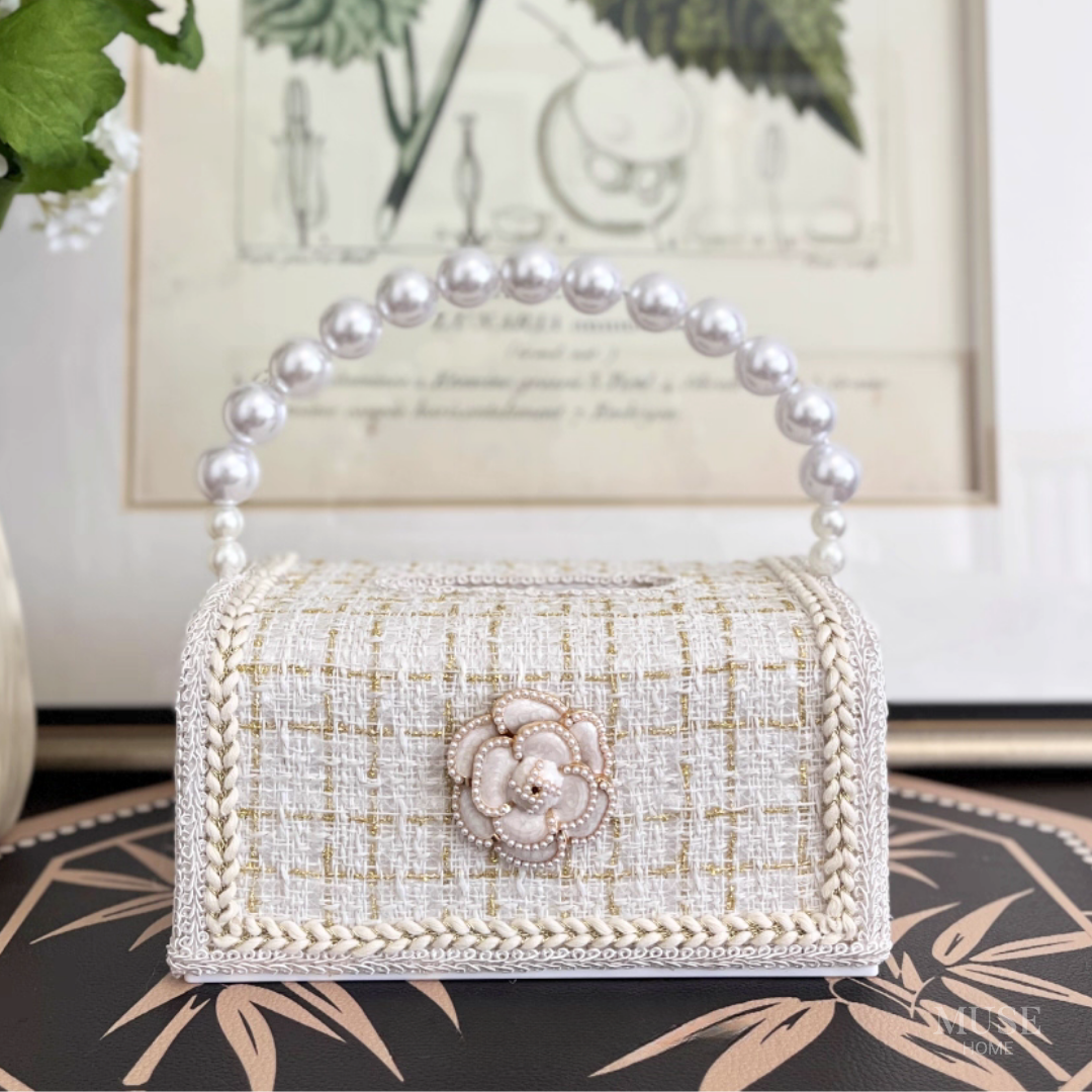 フレンチローズティッシュバッグケース