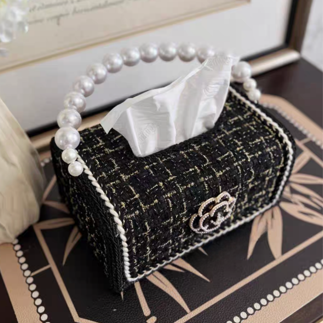 フレンチローズティッシュバッグケース