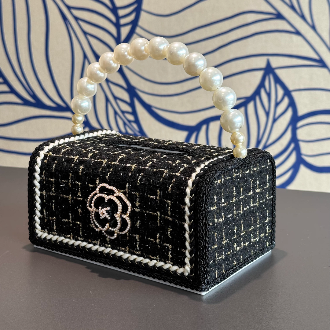 フレンチローズティッシュバッグケース