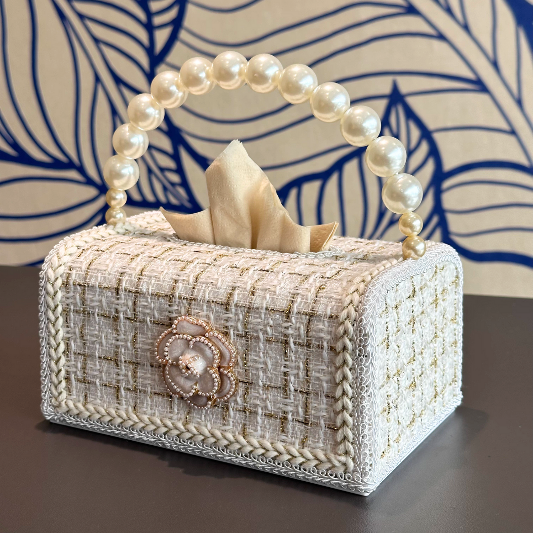 フレンチローズティッシュバッグケース