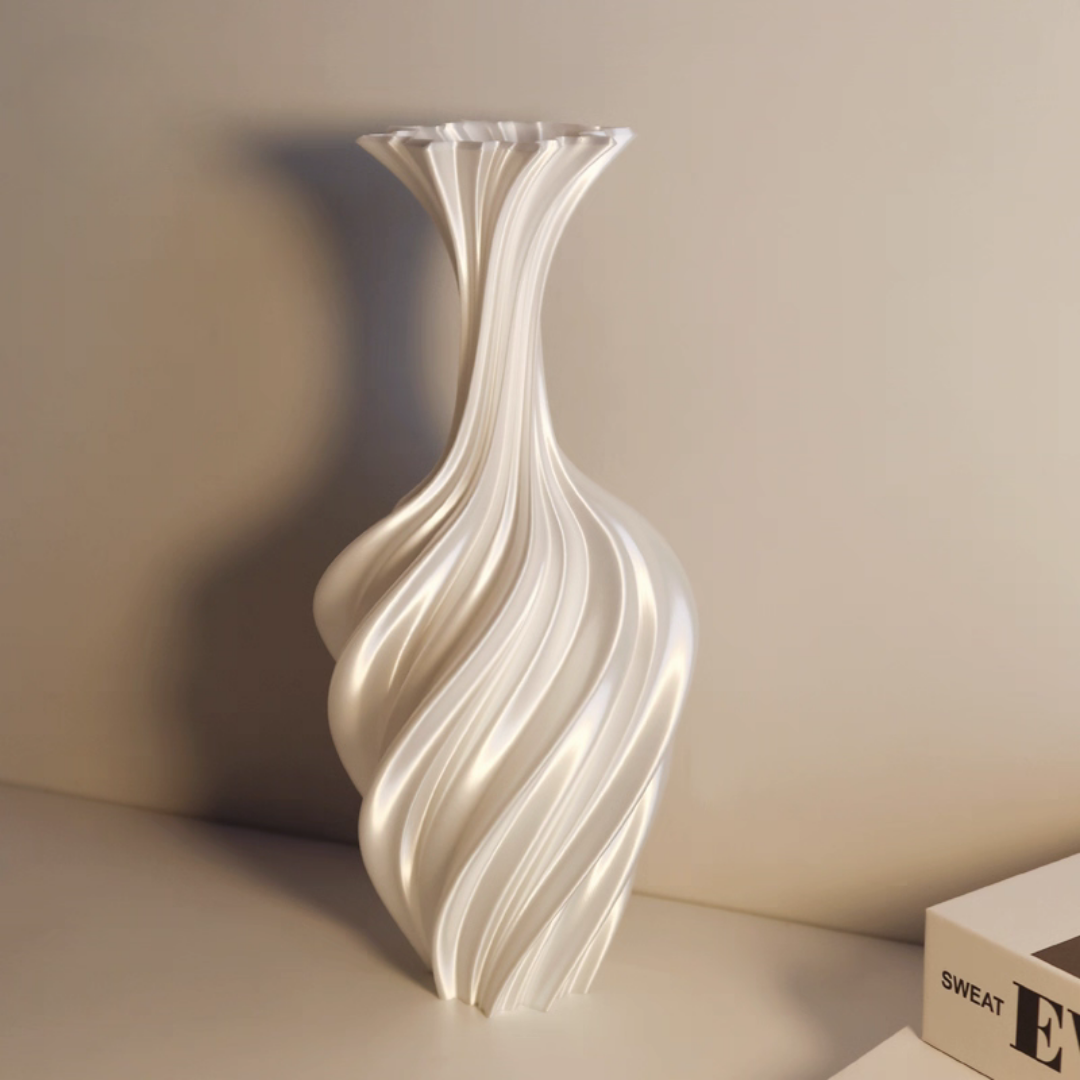 クラシックウェーブラインフラワーベース