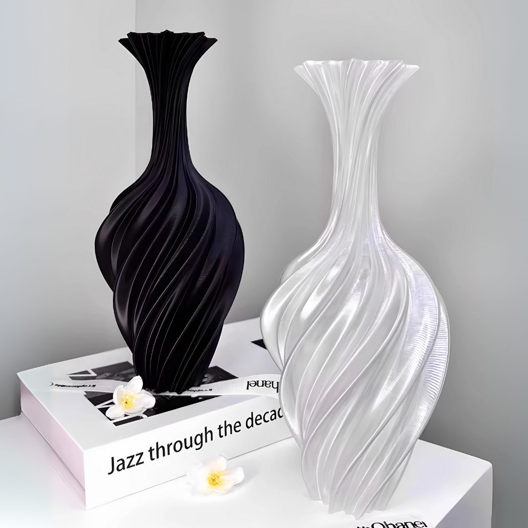 クラシックウェーブラインフラワーベース