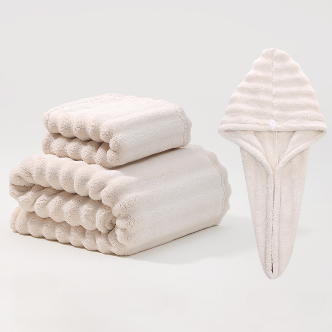ラグジュアリーウォームバスタオルセット