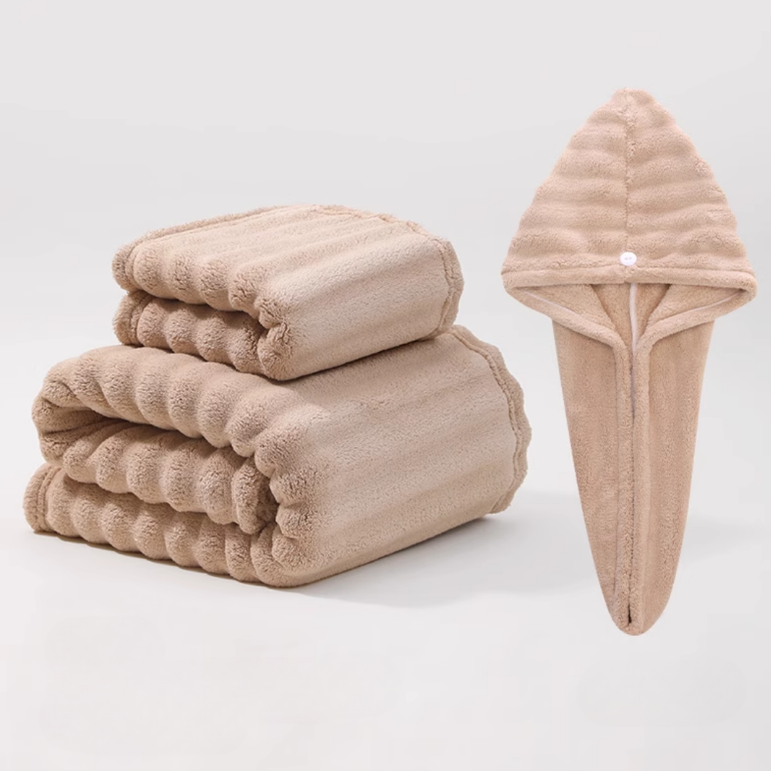 ラグジュアリーウォームバスタオルセット