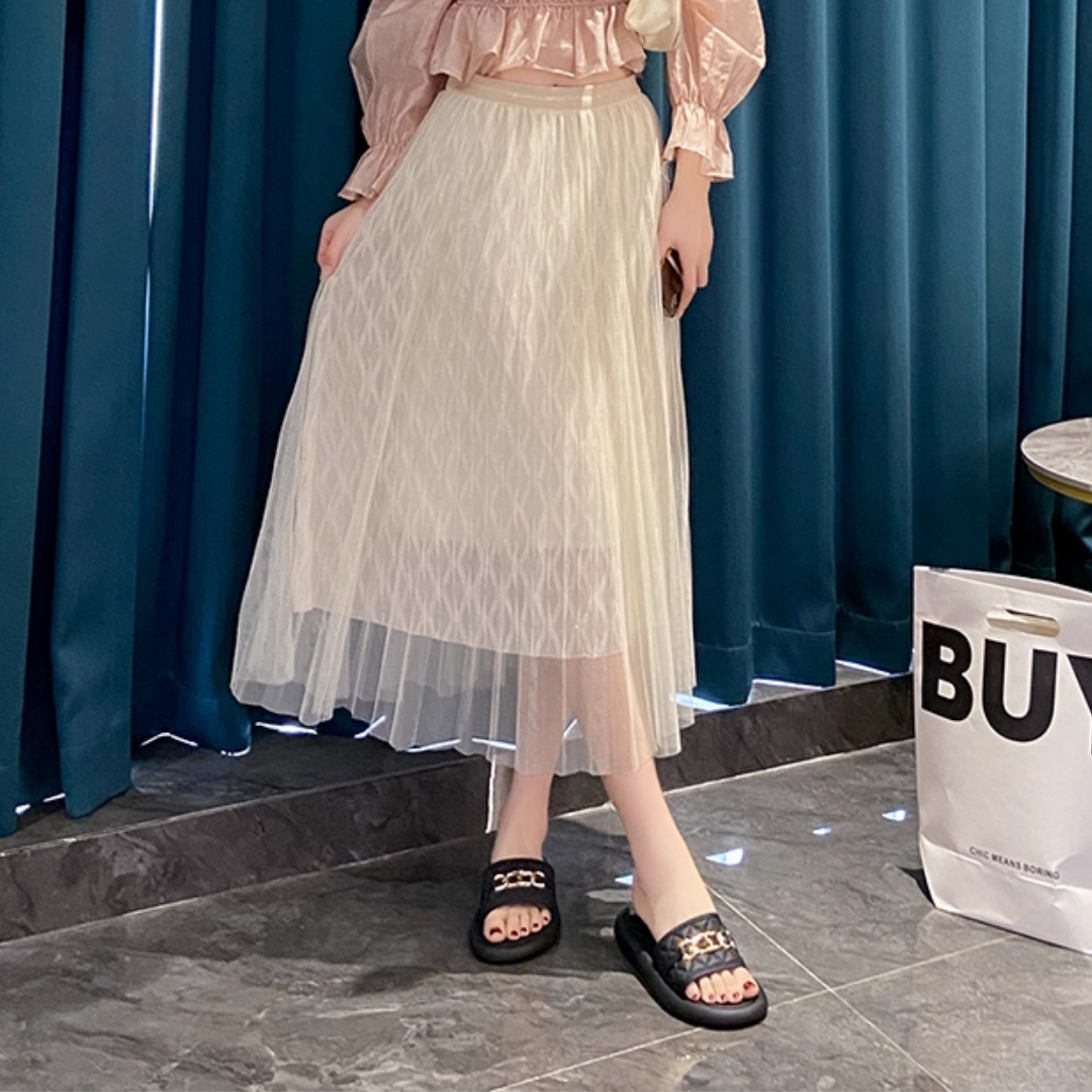 キルティングチェーンルームシューズ【2点以上で10％OFF】