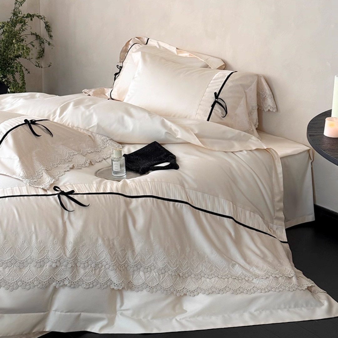 ロマンティックレースベッドリネンセット