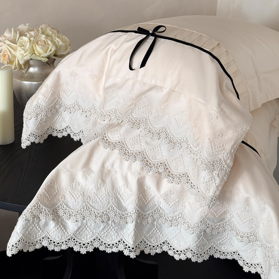 ロマンティックレースベッドリネンセット