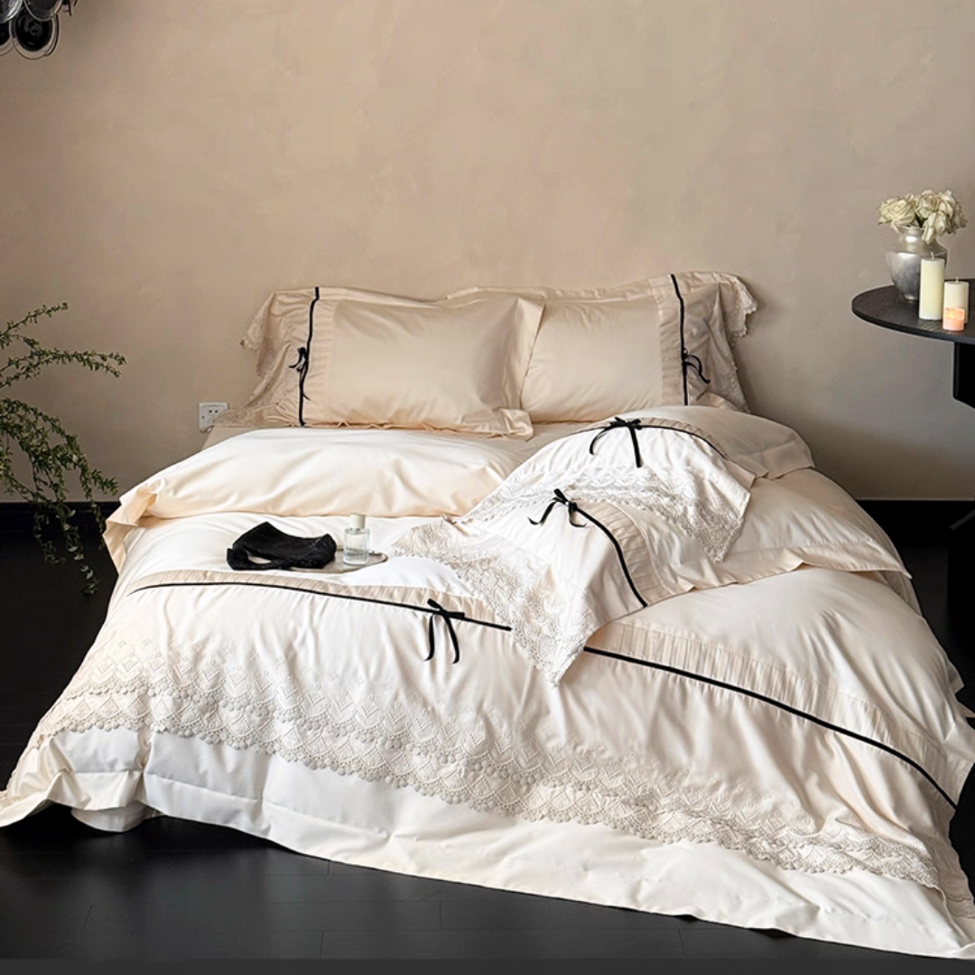 ロマンティックレースベッドリネンセット