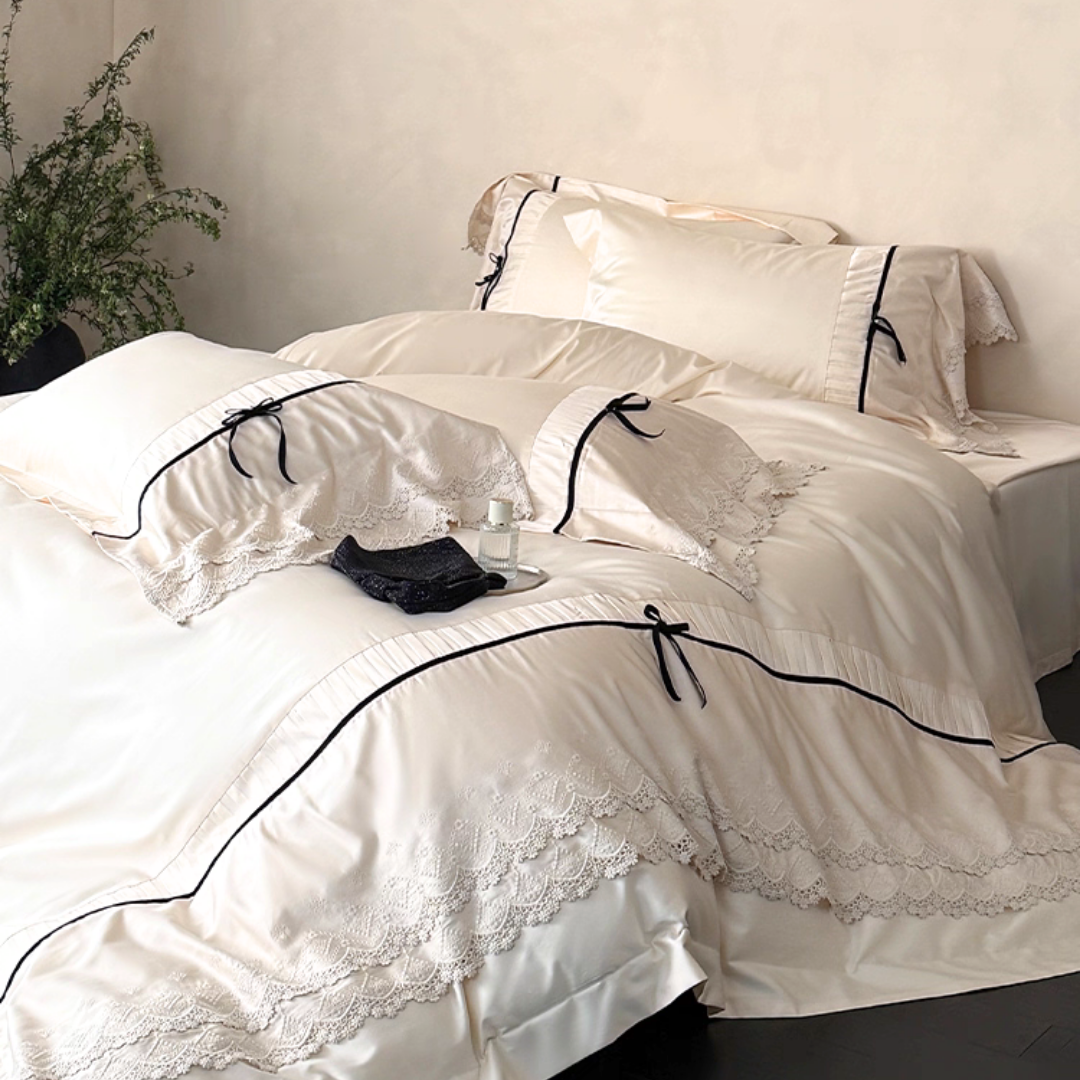 ロマンティックレースベッドリネンセット