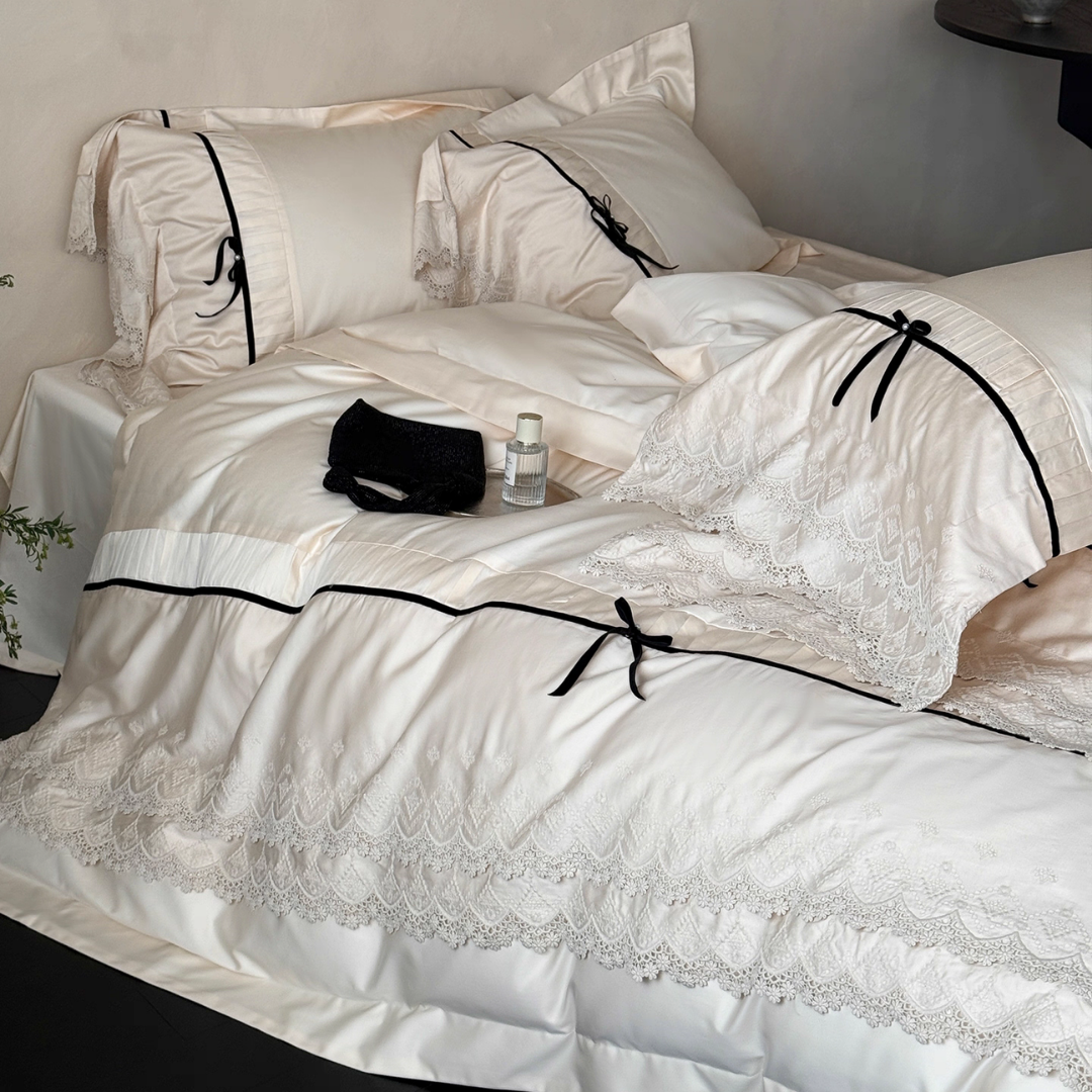 ロマンティックレースベッドリネンセット
