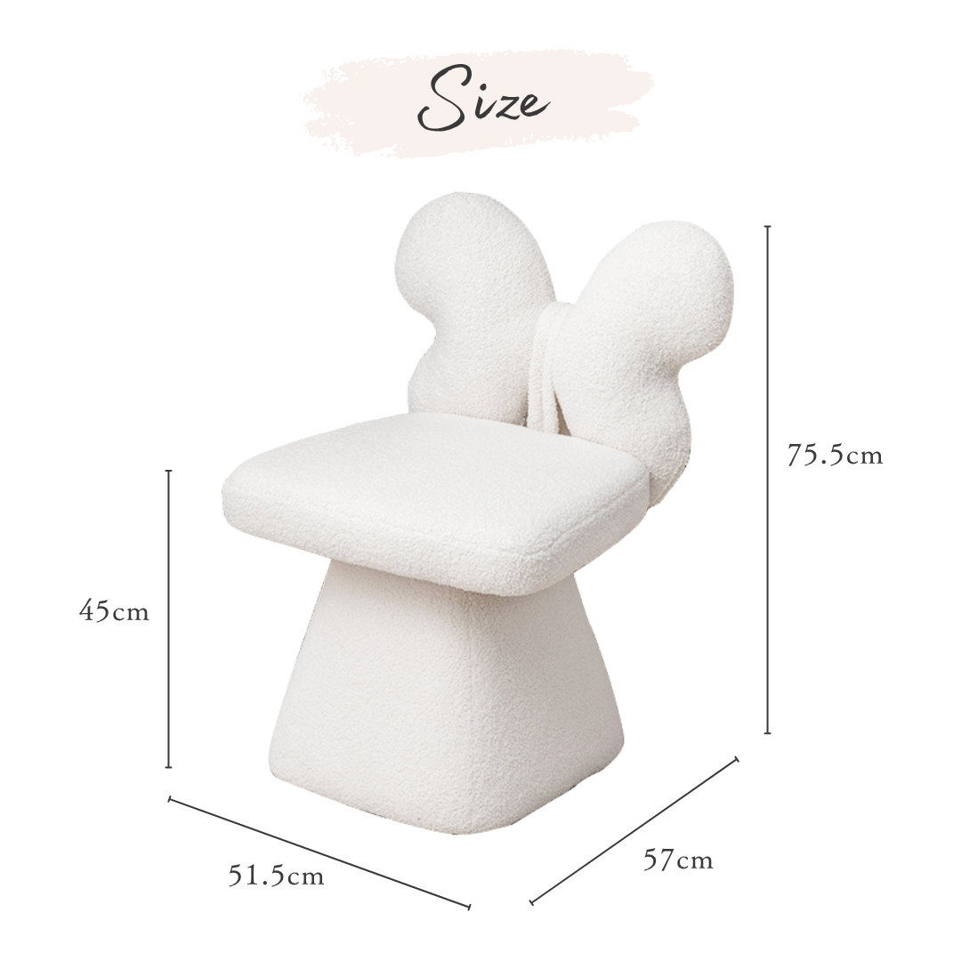 フェミニンエレガンスリボンチェア