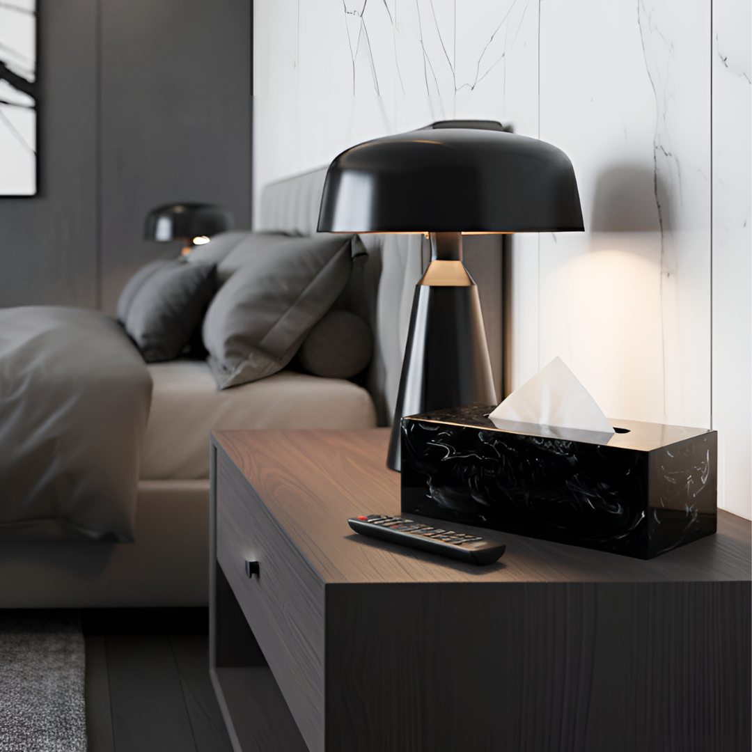 マーブル柄ノーブルティッシュケース