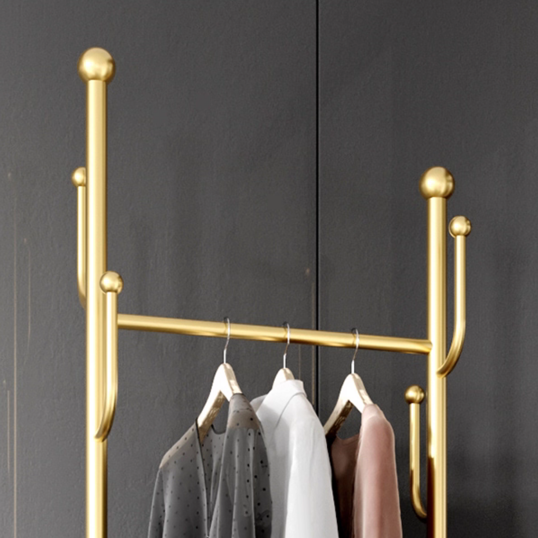 プレミアムキャスターゴールドハンガーラック