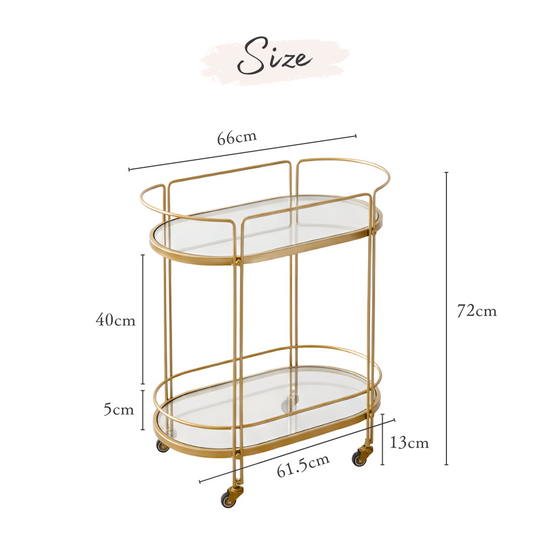 エレガンスフレームガラスカート