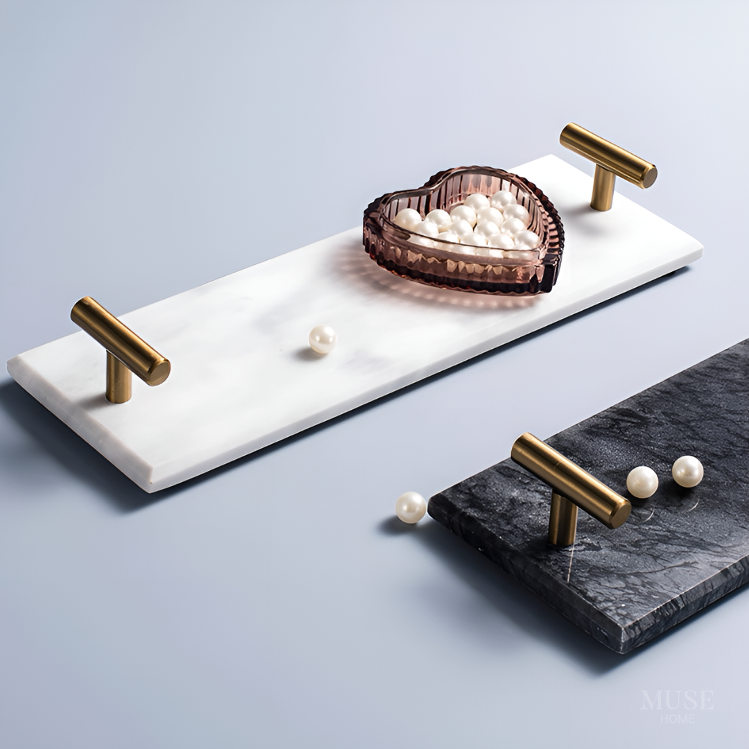 プレミアム大理石スリムデザイントレイ