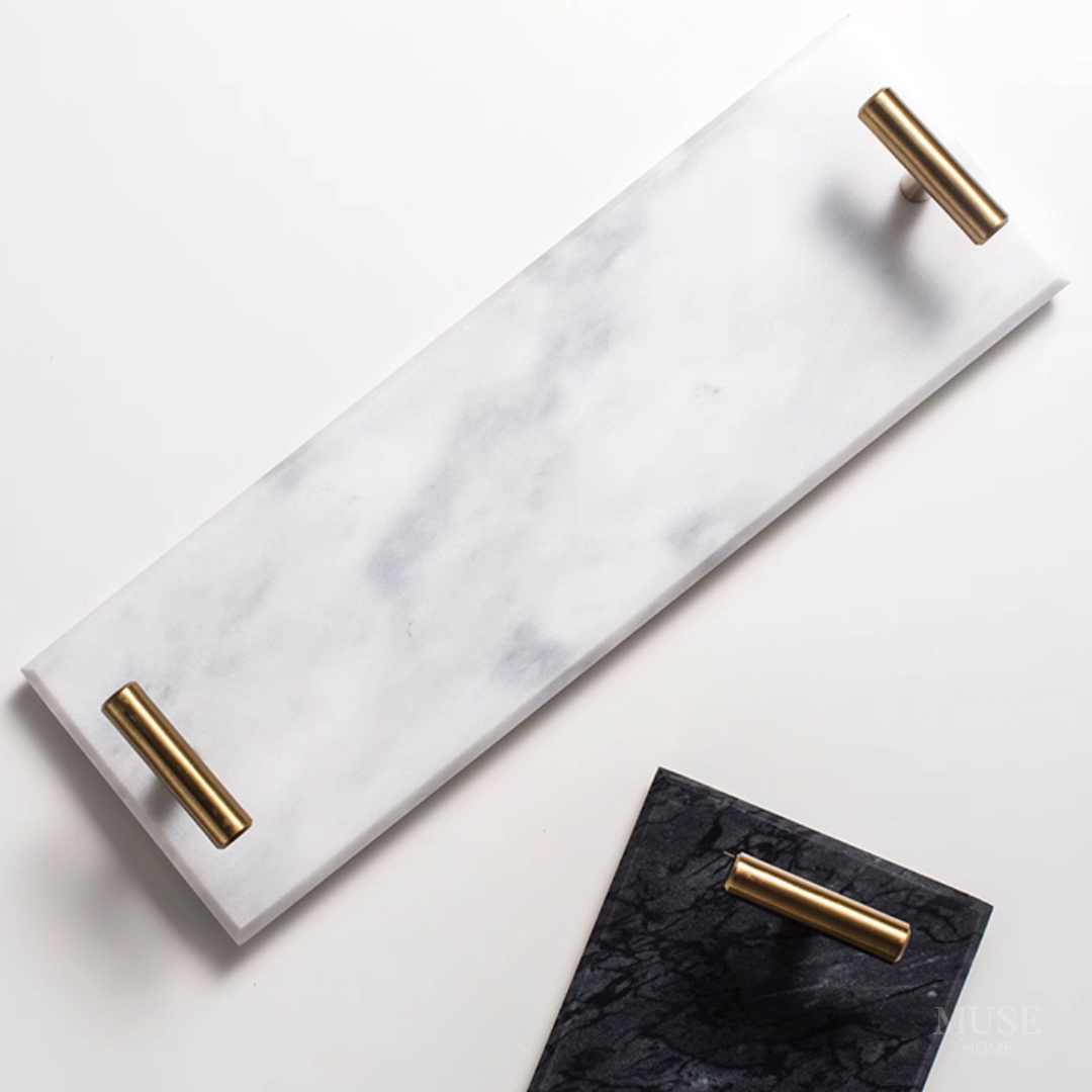 プレミアム大理石スリムデザイントレイ