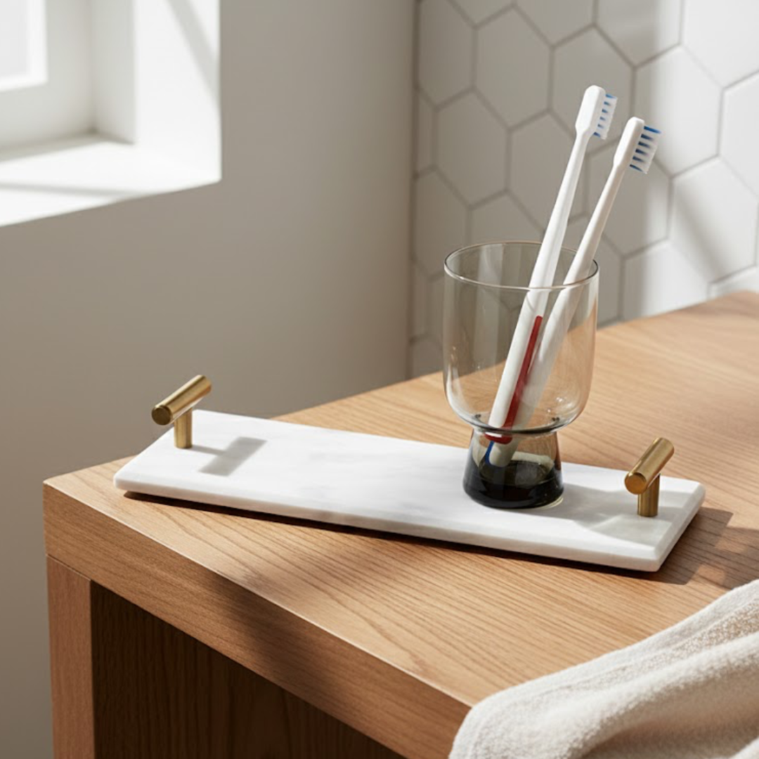 プレミアム大理石スリムデザイントレイ