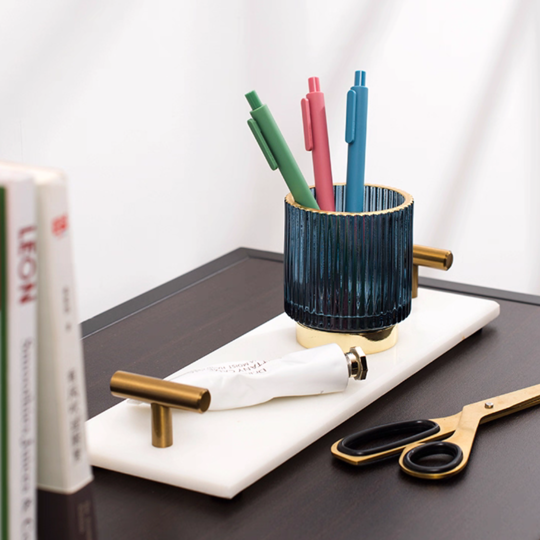 プレミアム大理石スリムデザイントレイ