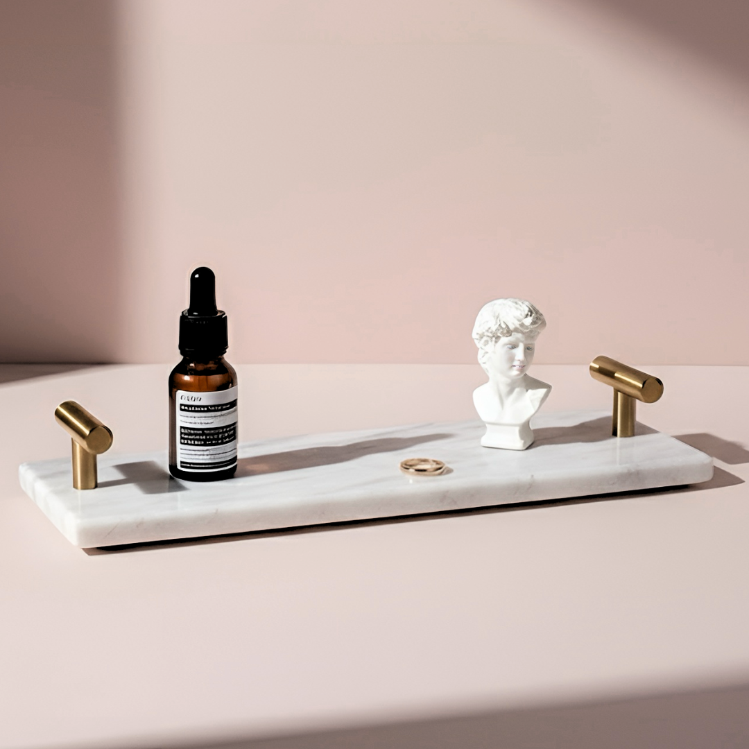 プレミアム大理石スリムデザイントレイ