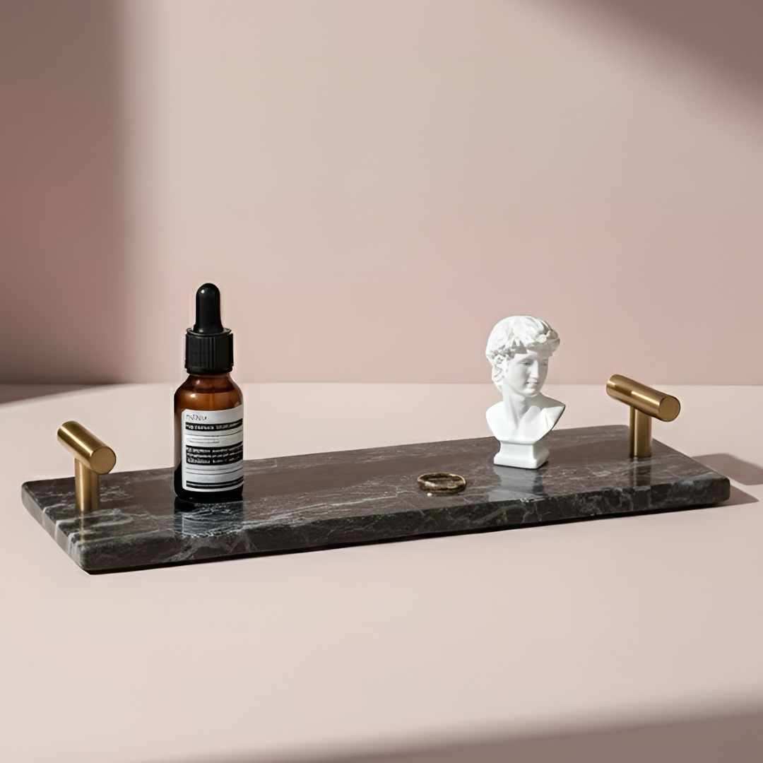 プレミアム大理石スリムデザイントレイ