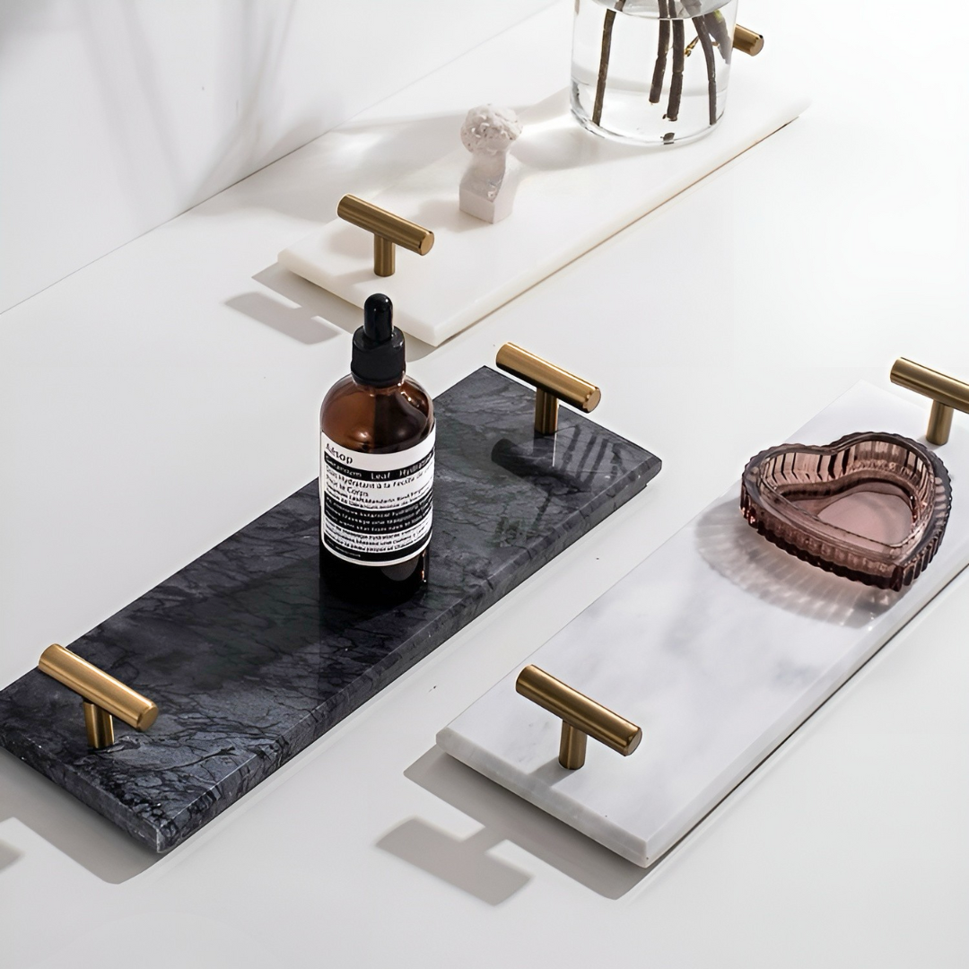 プレミアム大理石スリムデザイントレイ