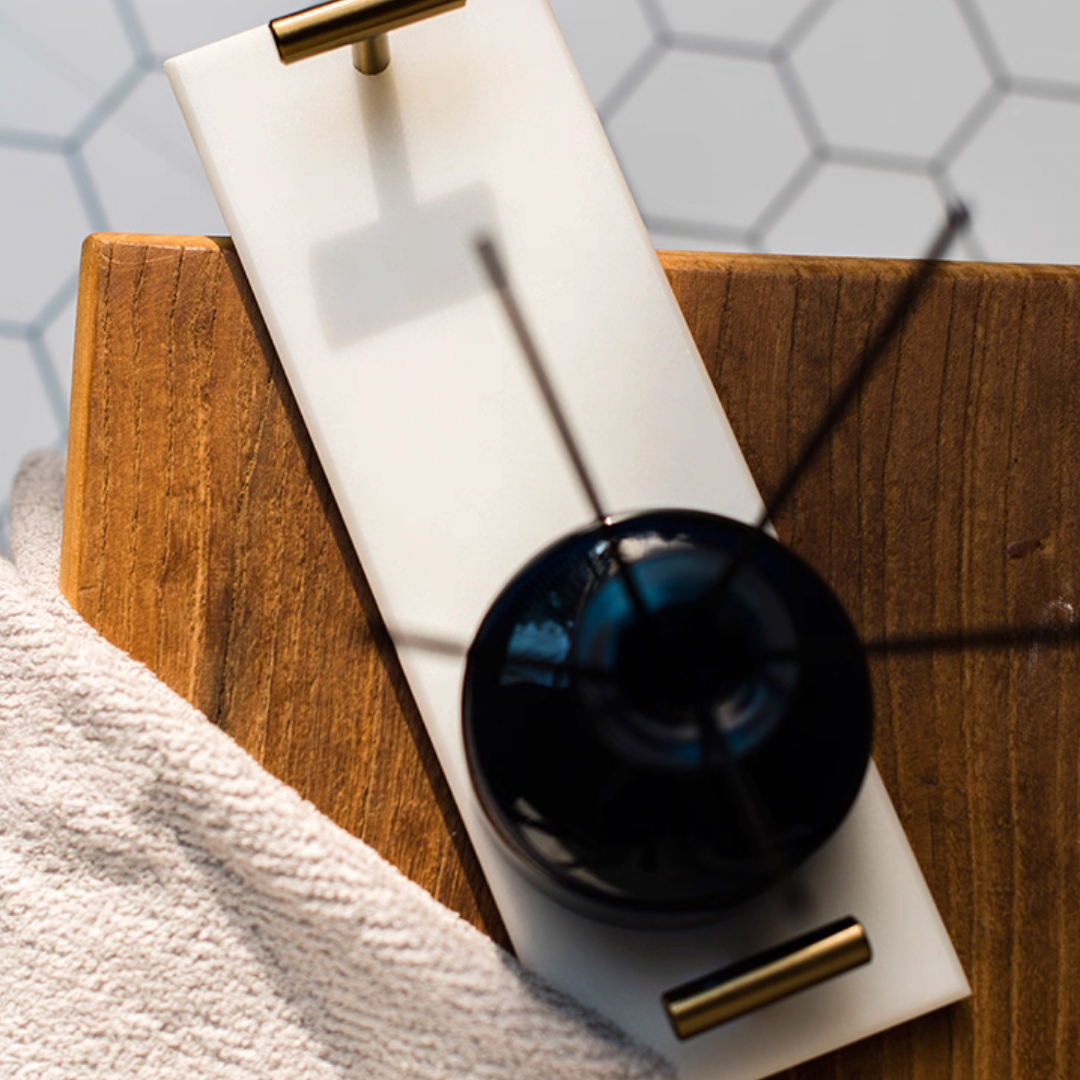 プレミアム大理石スリムデザイントレイ