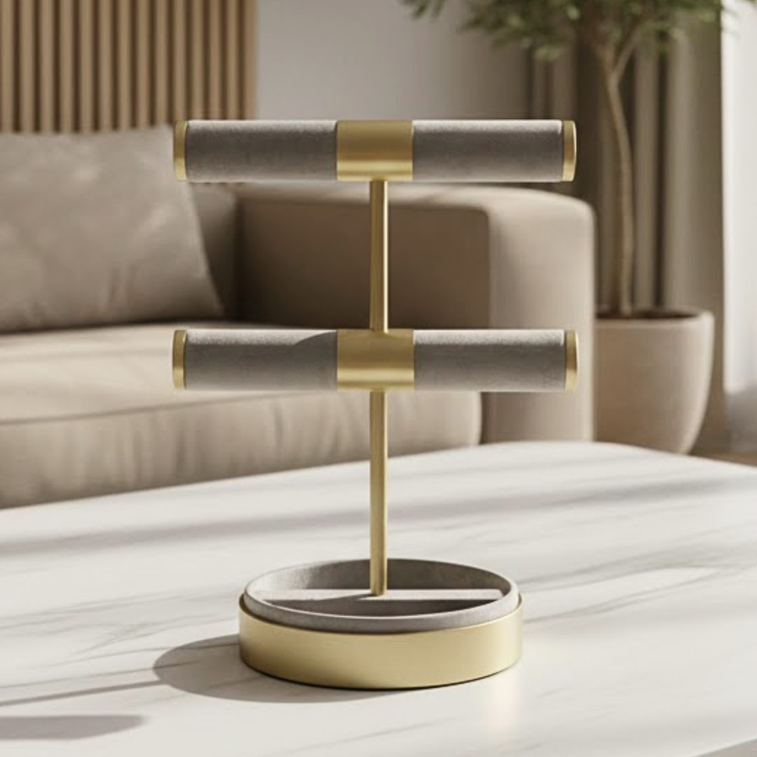 グレイッシュゴールドアクセサリースタンド