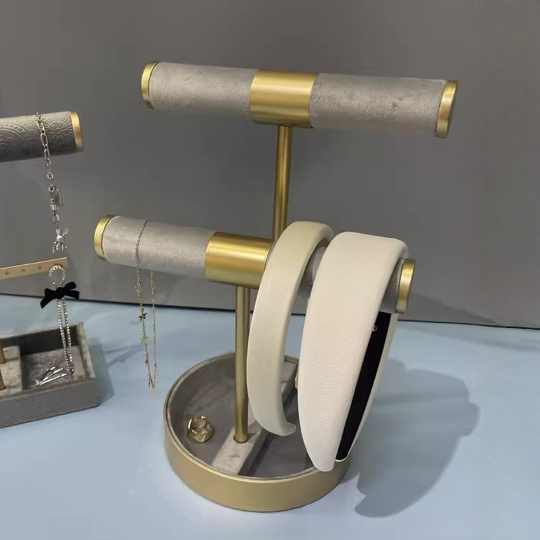 グレイッシュゴールドアクセサリースタンド