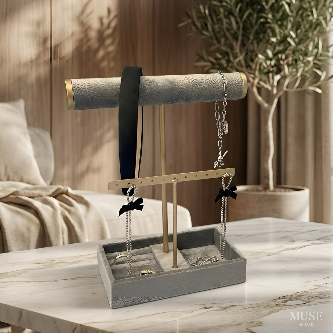 グレイッシュゴールドアクセサリースタンド