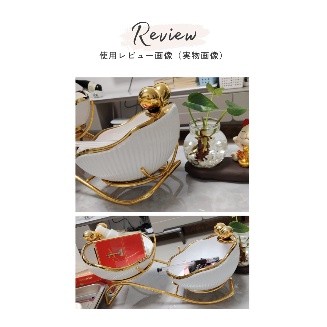 ゴールドリボンアクセントダブルトレイ