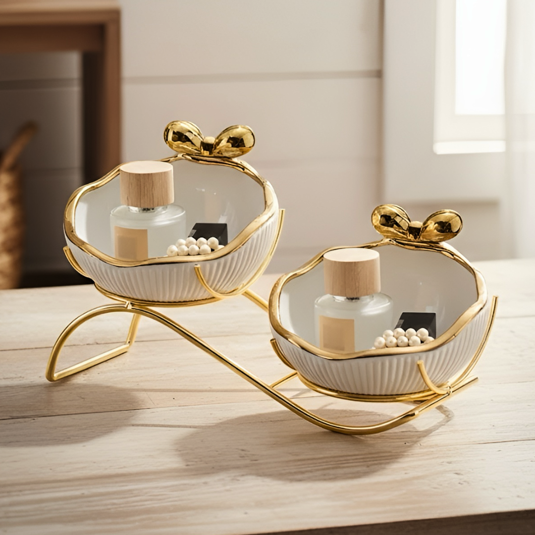 ゴールドリボンアクセントダブルトレイ