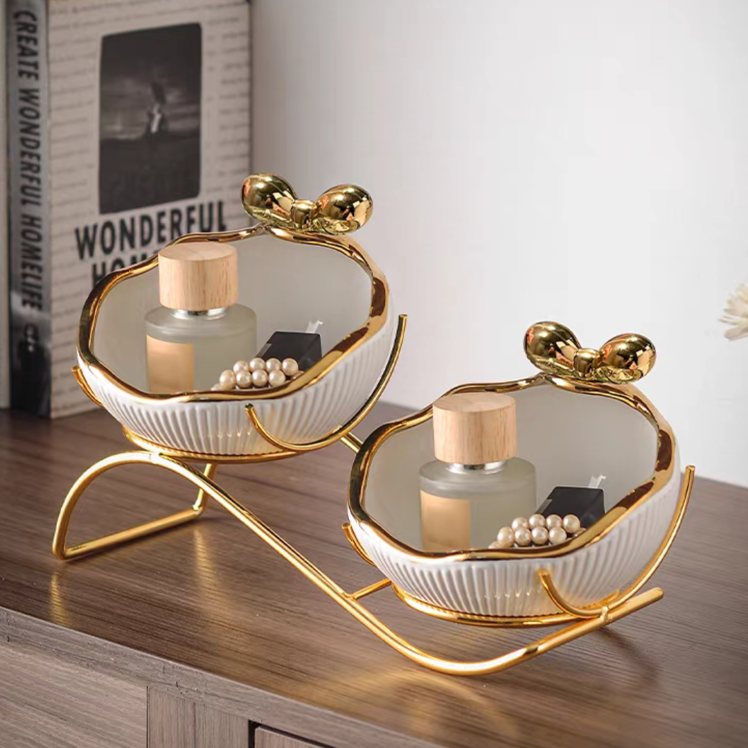 ゴールドリボンアクセントダブルトレイ