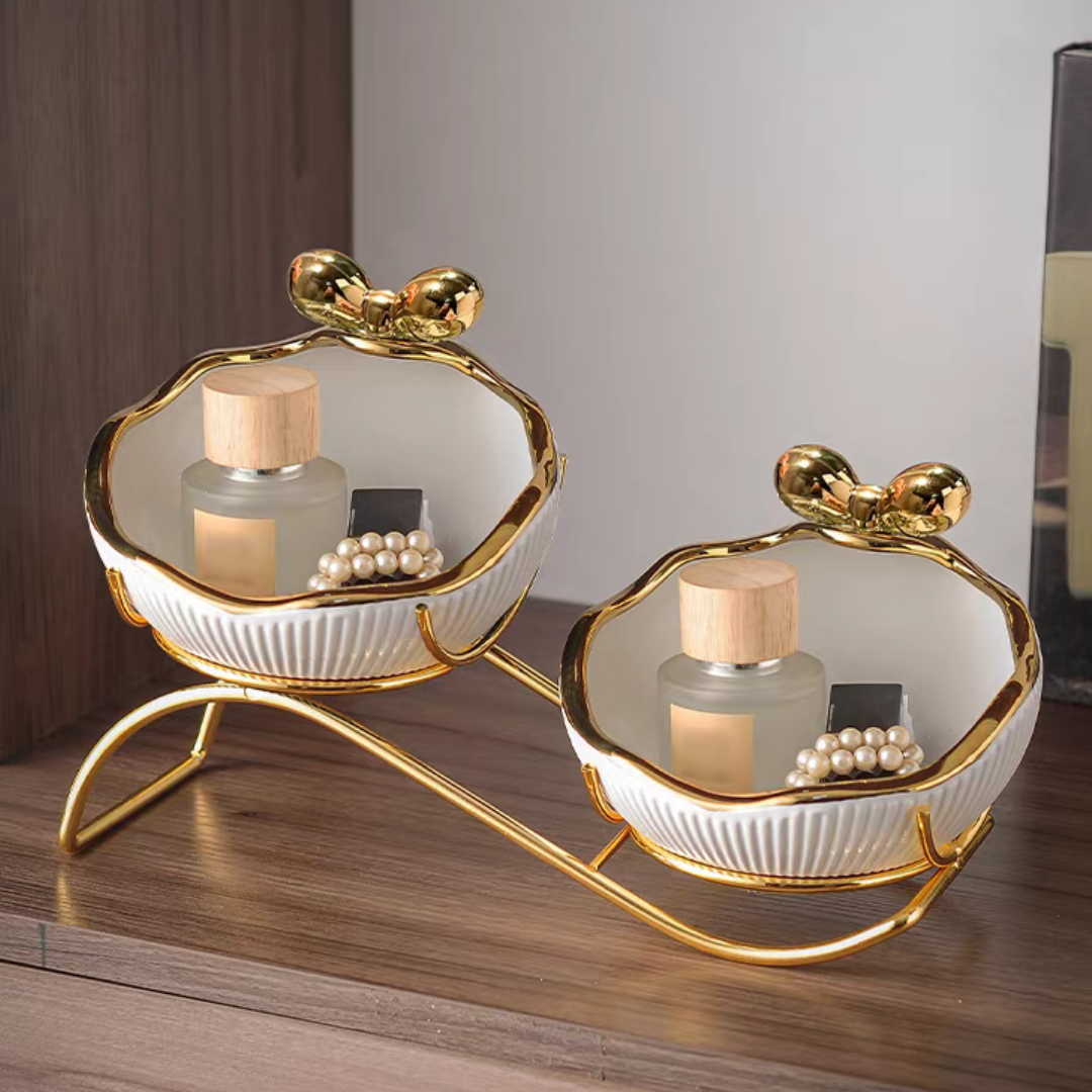 ゴールドリボンアクセントダブルトレイ