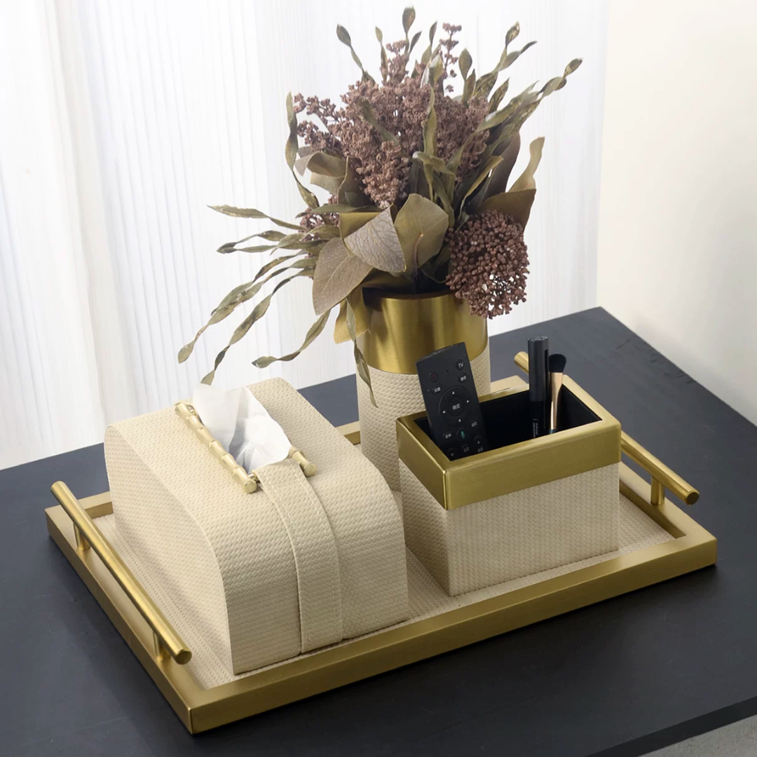 モダンナチュラルティッシュケースセット