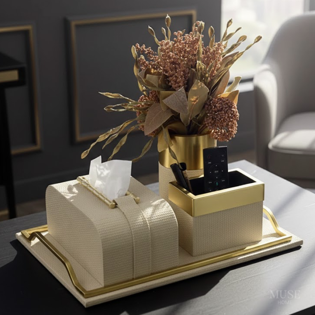 モダンナチュラルティッシュケースセット