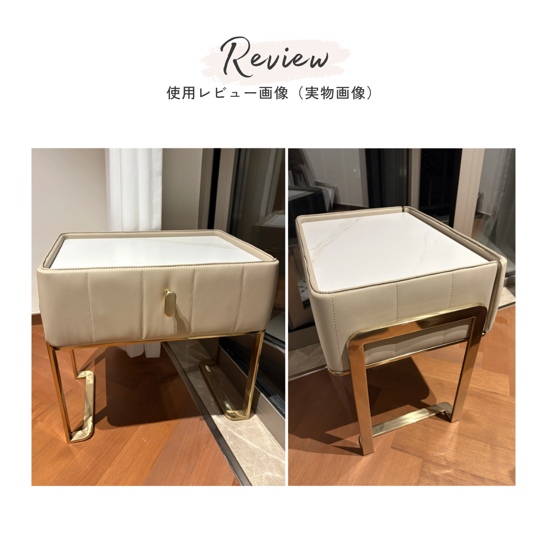 エレガントサイドキャビネットテーブル