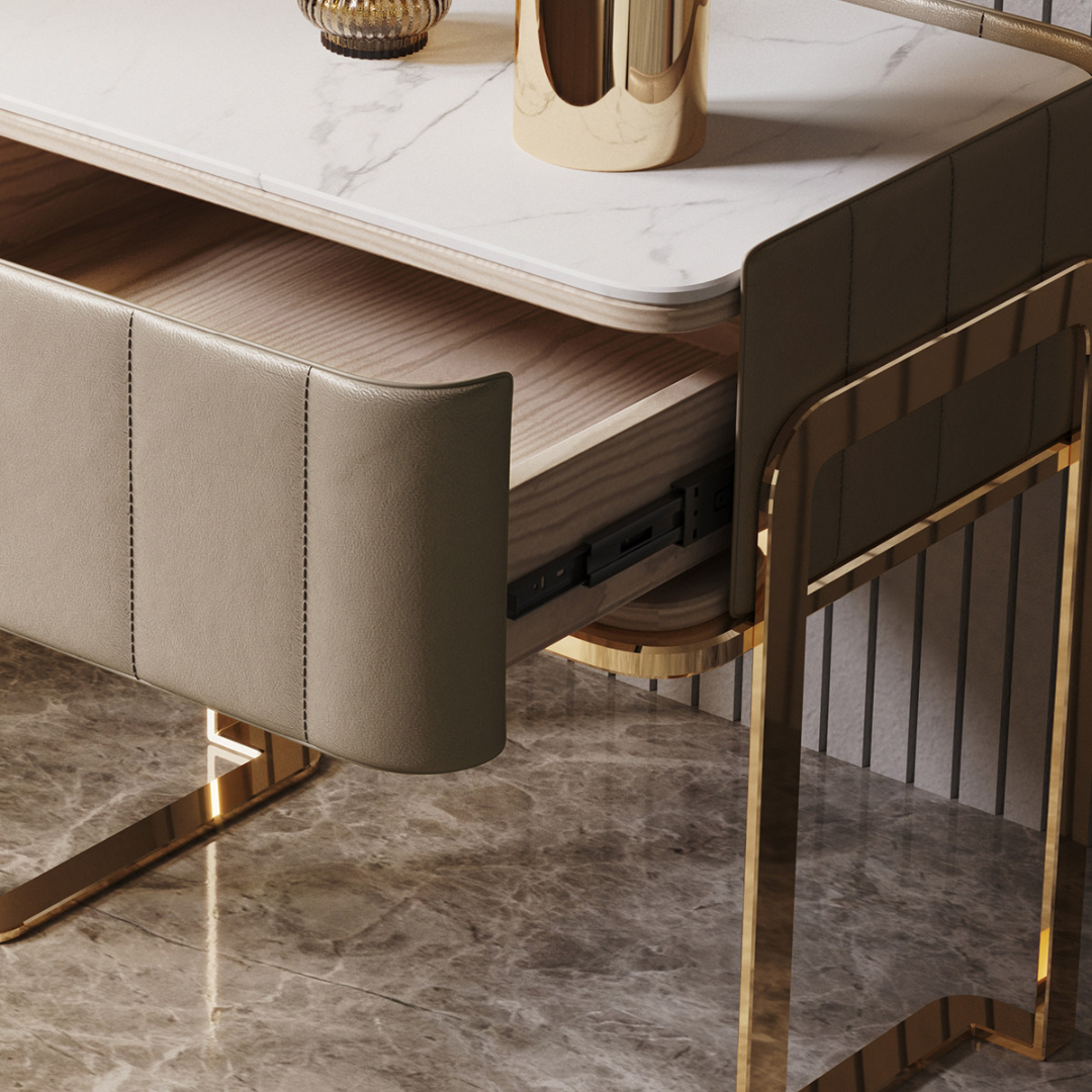 エレガントサイドキャビネットテーブル