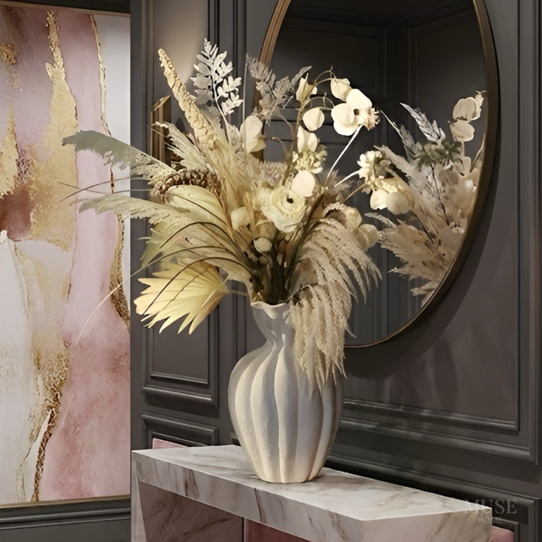 【早割対象】ホワイトアートフラワーベースセット