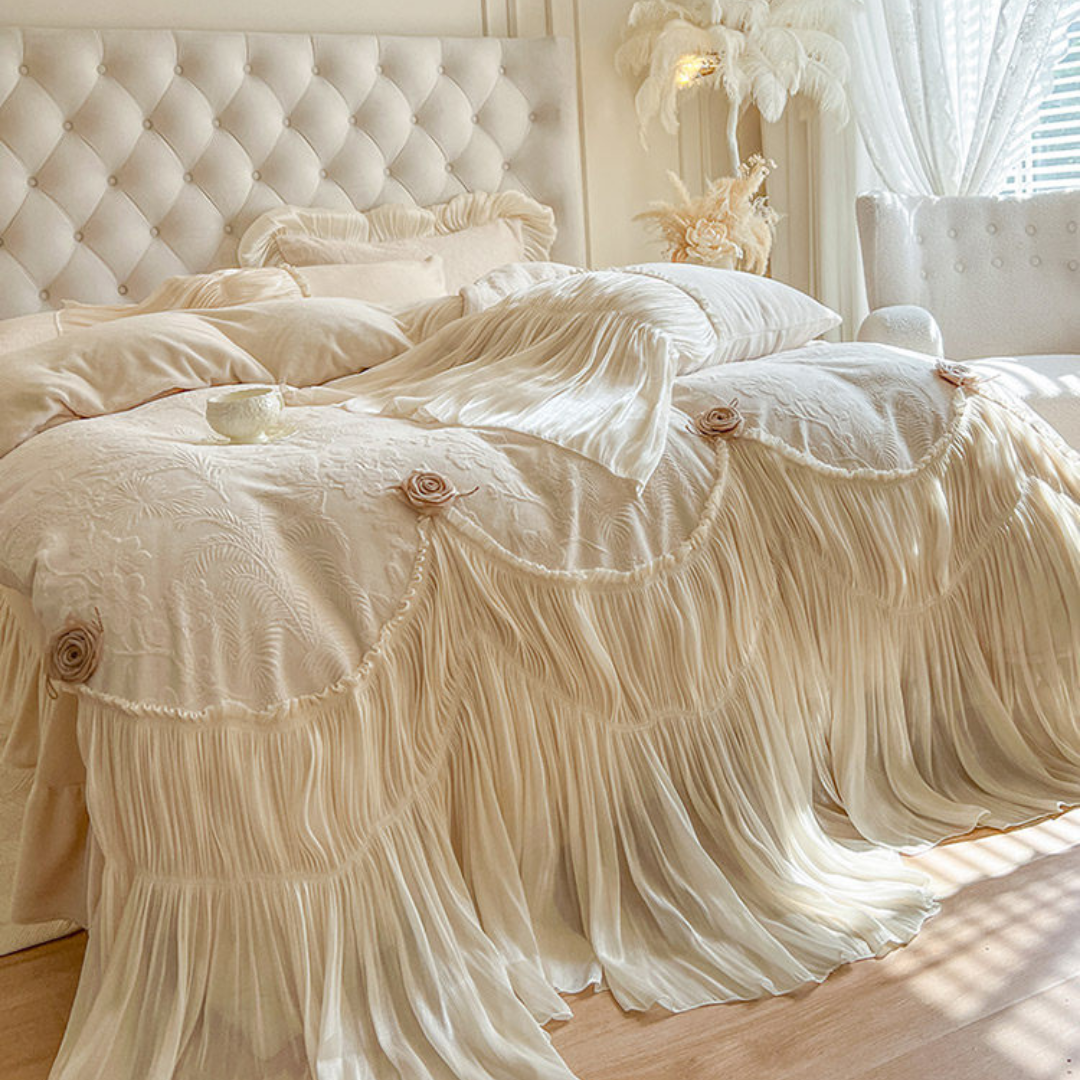 【早割対象】フリルロマンティックベッドリネンセット