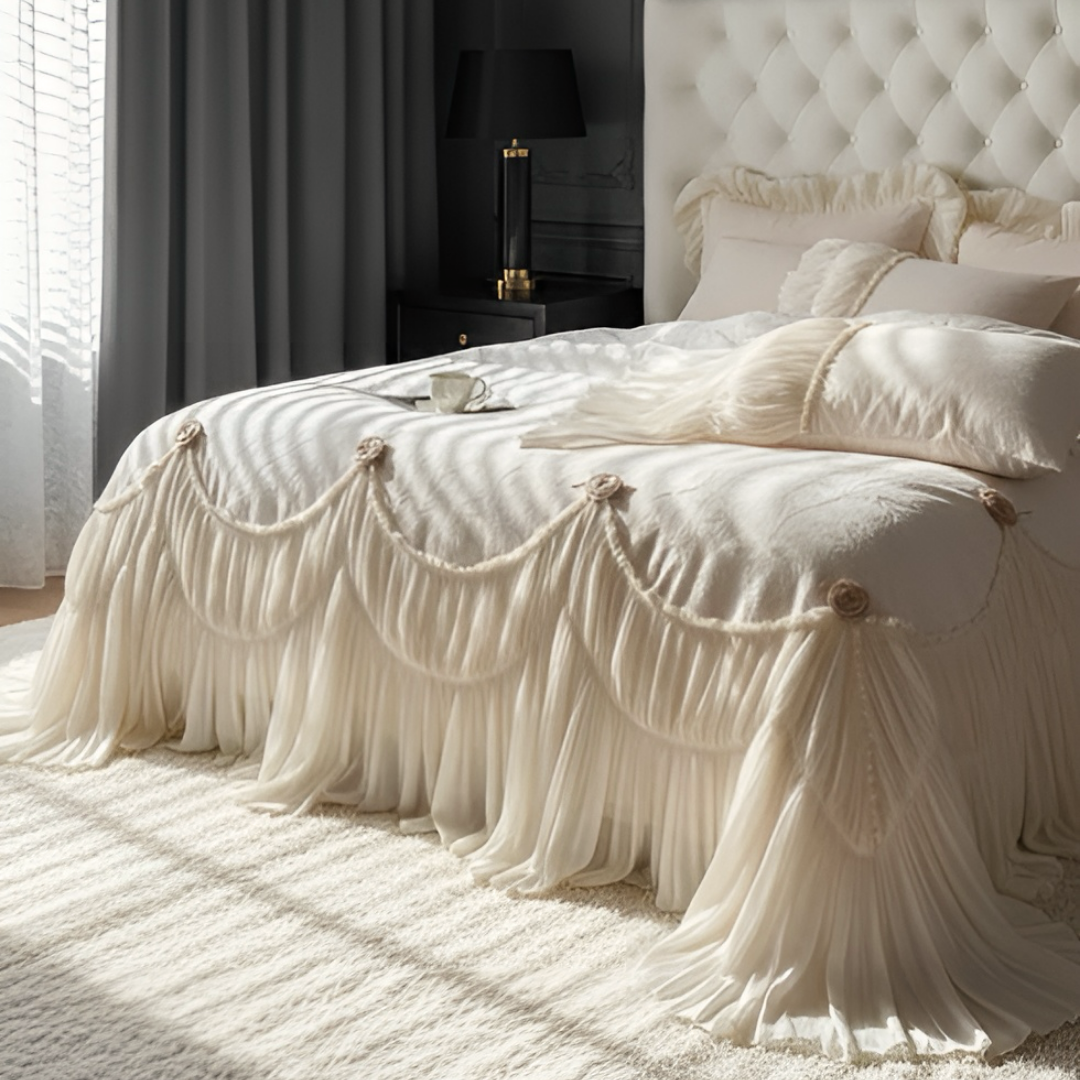 【早割対象】フリルロマンティックベッドリネンセット