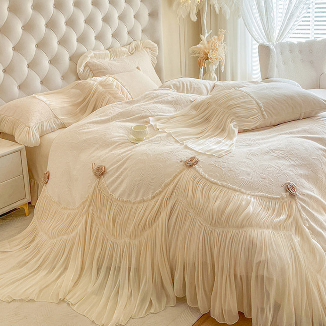 【早割対象】フリルロマンティックベッドリネンセット