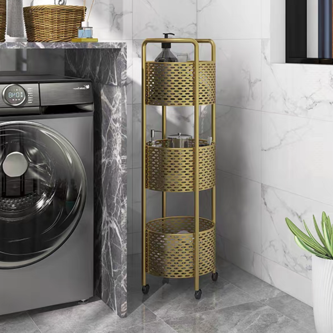 【早割対象】ゴールドタワーバスケットワゴン