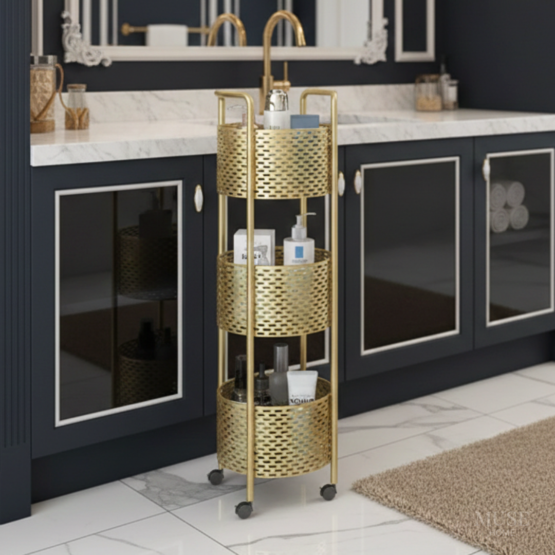 【早割対象】ゴールドタワーバスケットワゴン