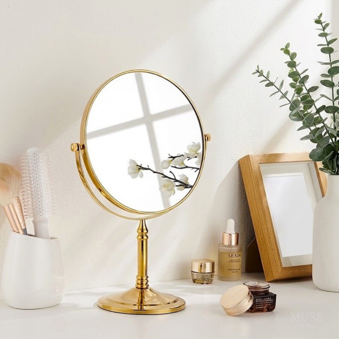 クラシックゴールドメイクミラー