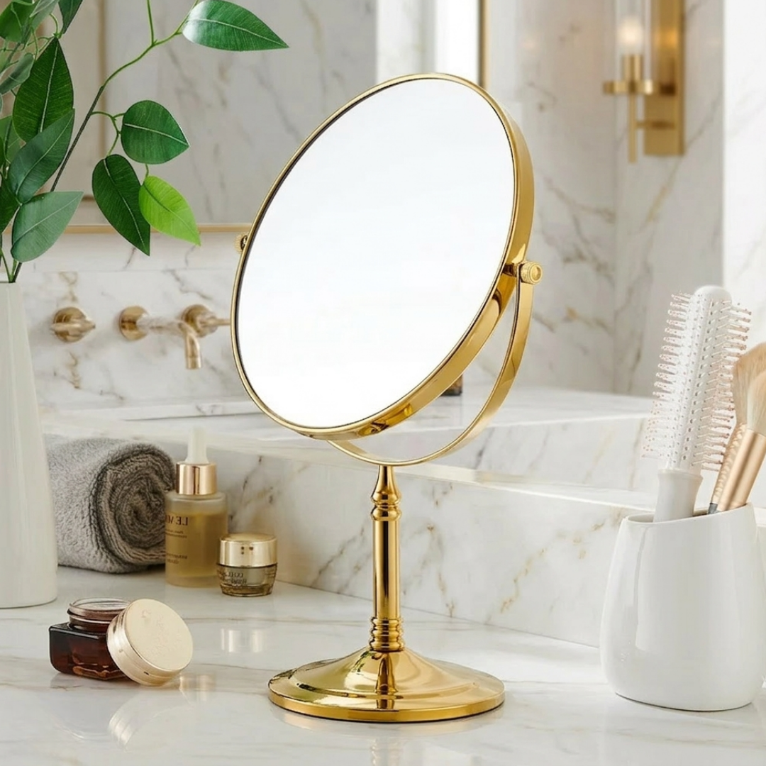 クラシックゴールドメイクミラー