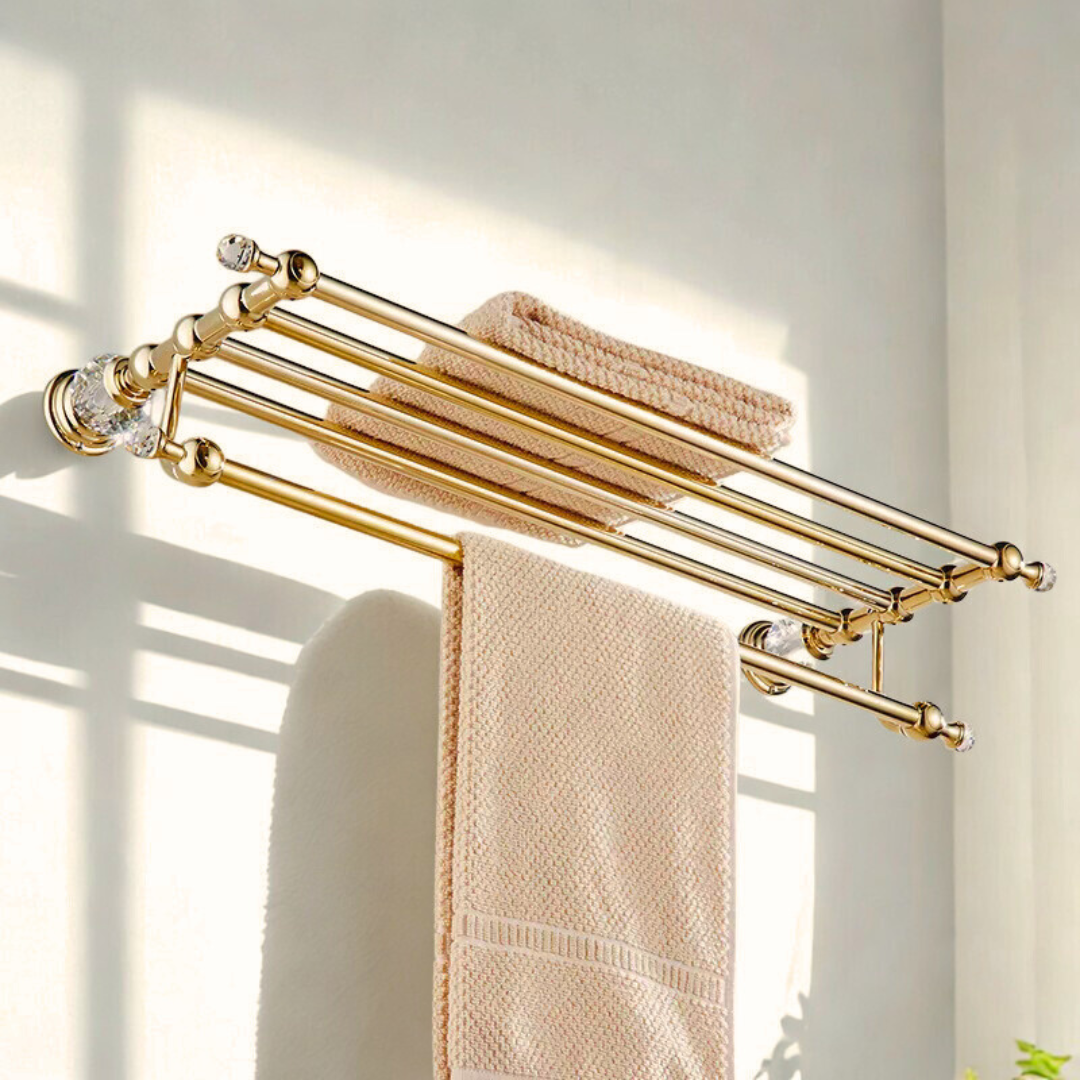 ラグジュアリークリスタルタオルラック