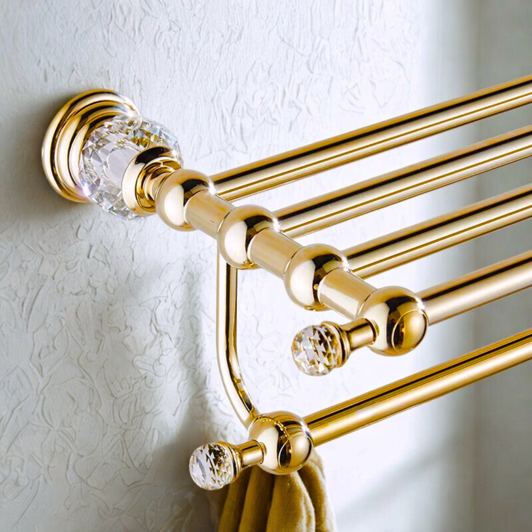 ラグジュアリークリスタルタオルラック