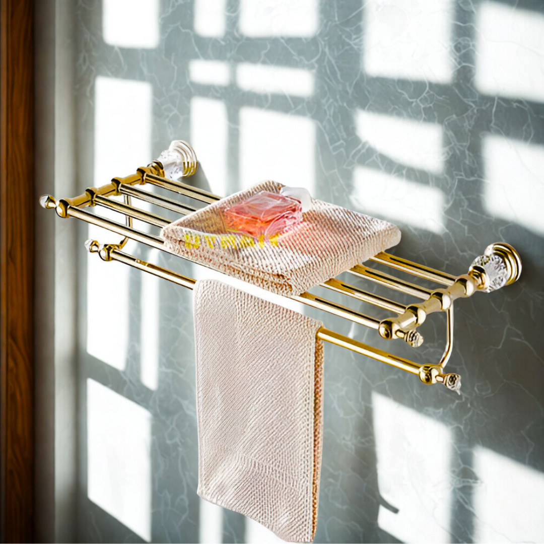 ラグジュアリークリスタルタオルラック