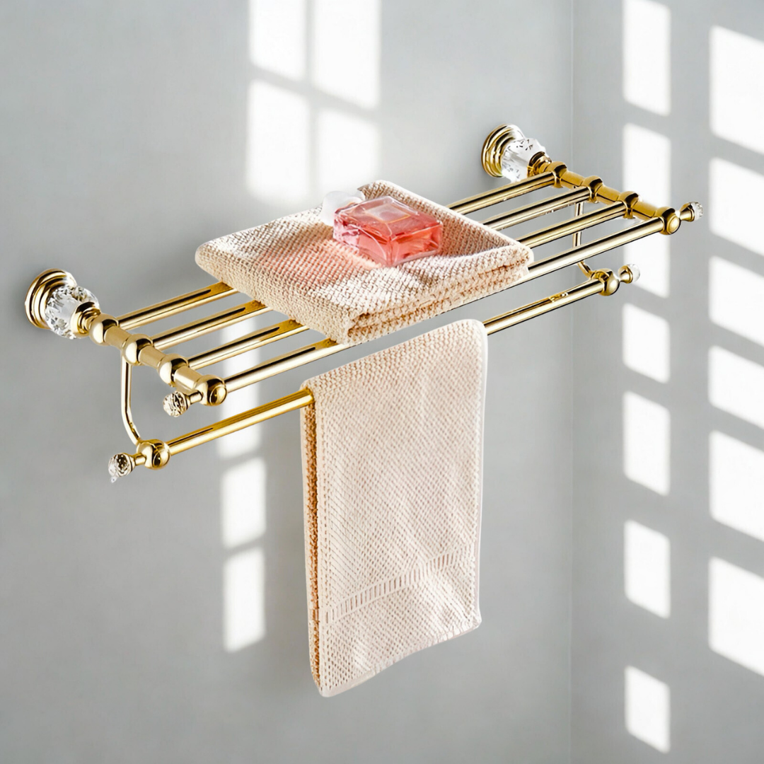 ラグジュアリークリスタルタオルラック