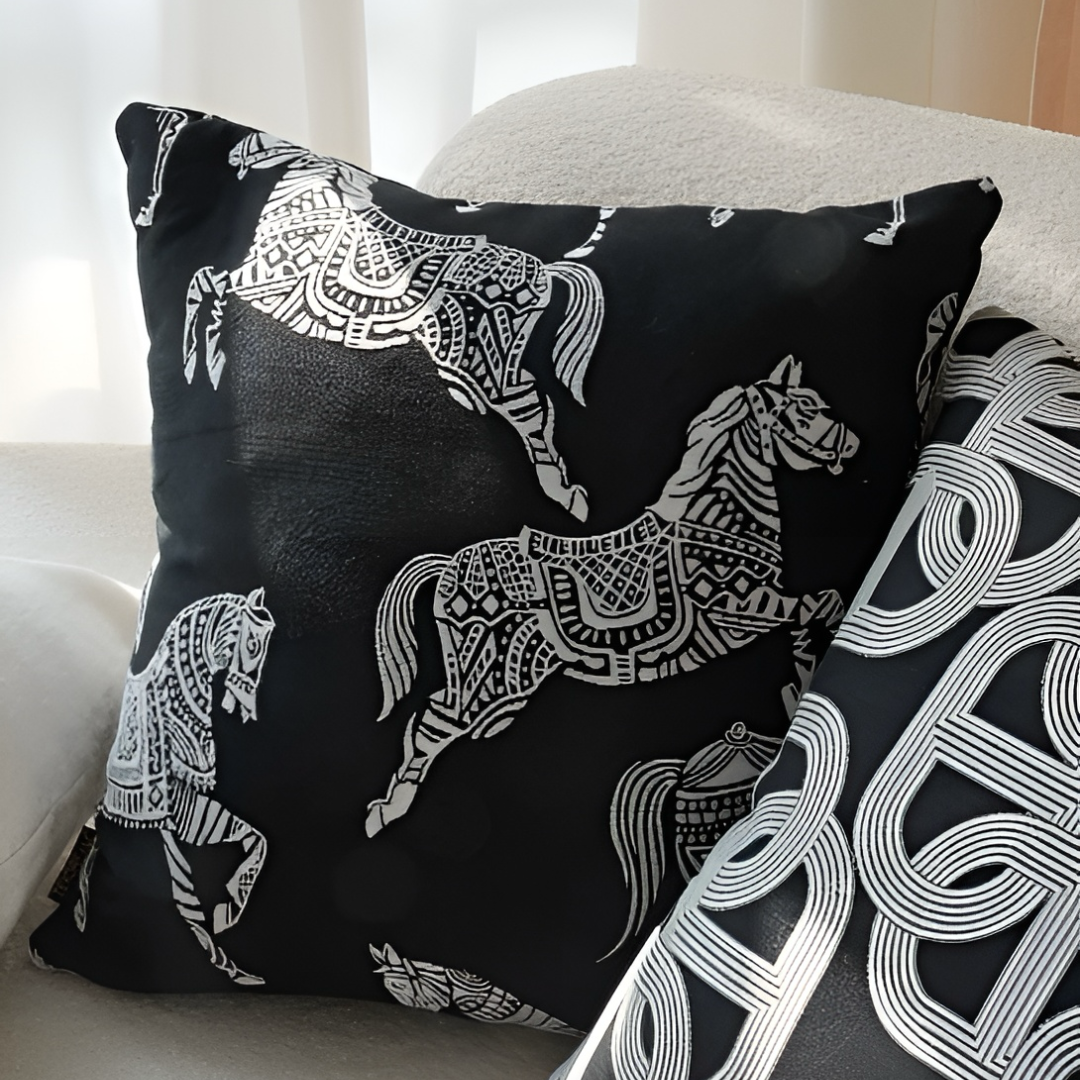 モノトーンモダンアクセントクッション